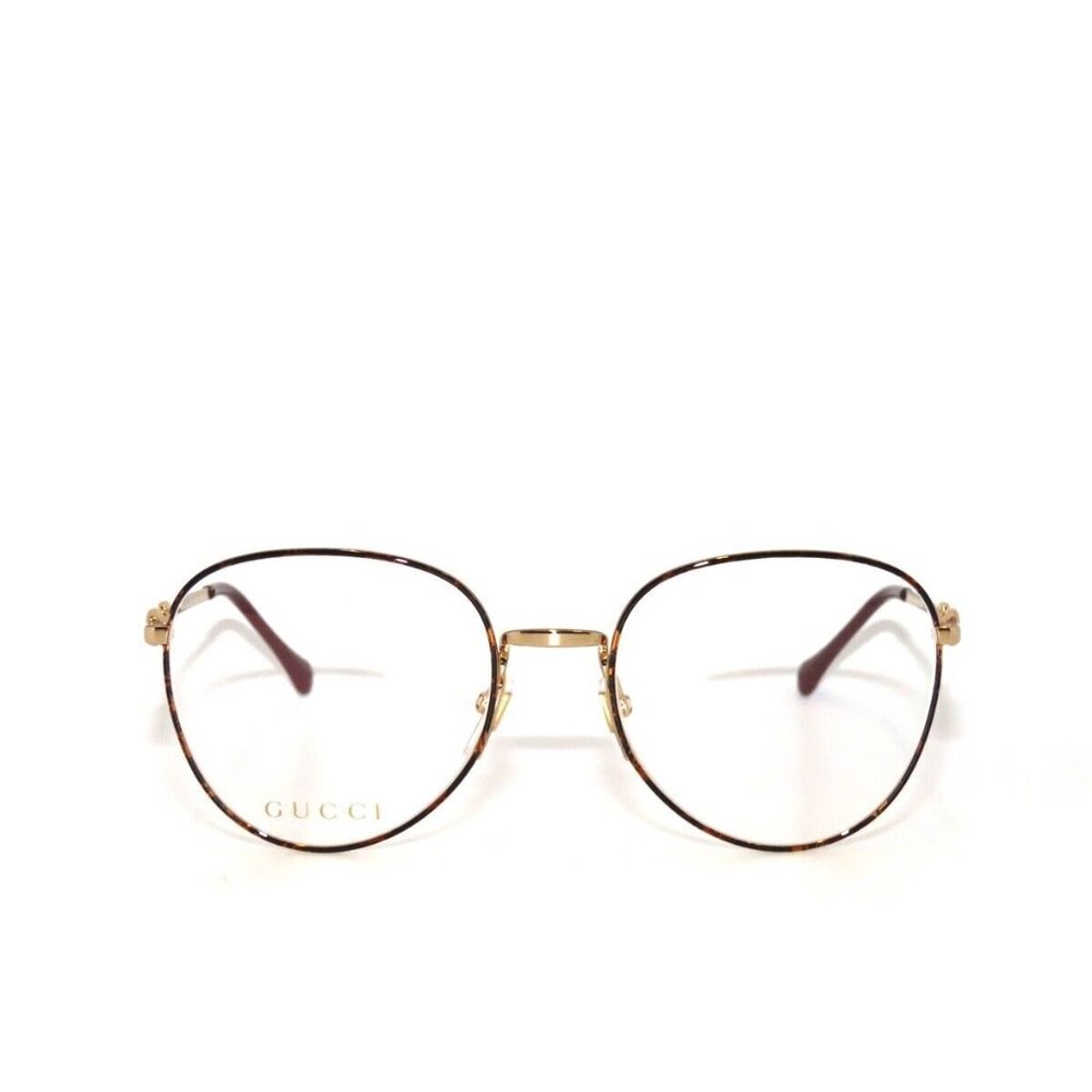 Gucci Havana Gold 51mm Eyeglasses - Picture 3 of 4